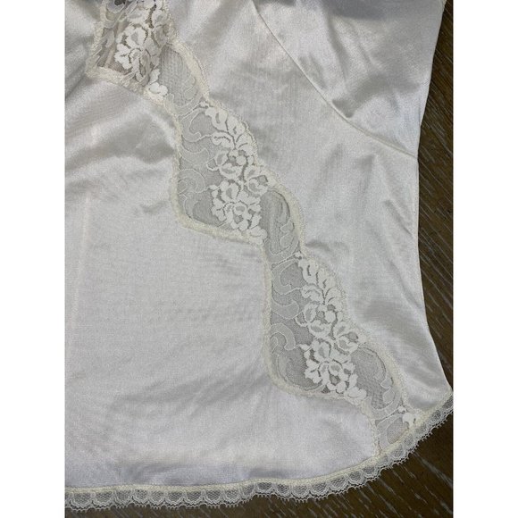 QUEENS WAY TO FASHION LINGERIE Large Ivory Camisole Top Lingerie Lace Tank Shell - Picture 5 of 11